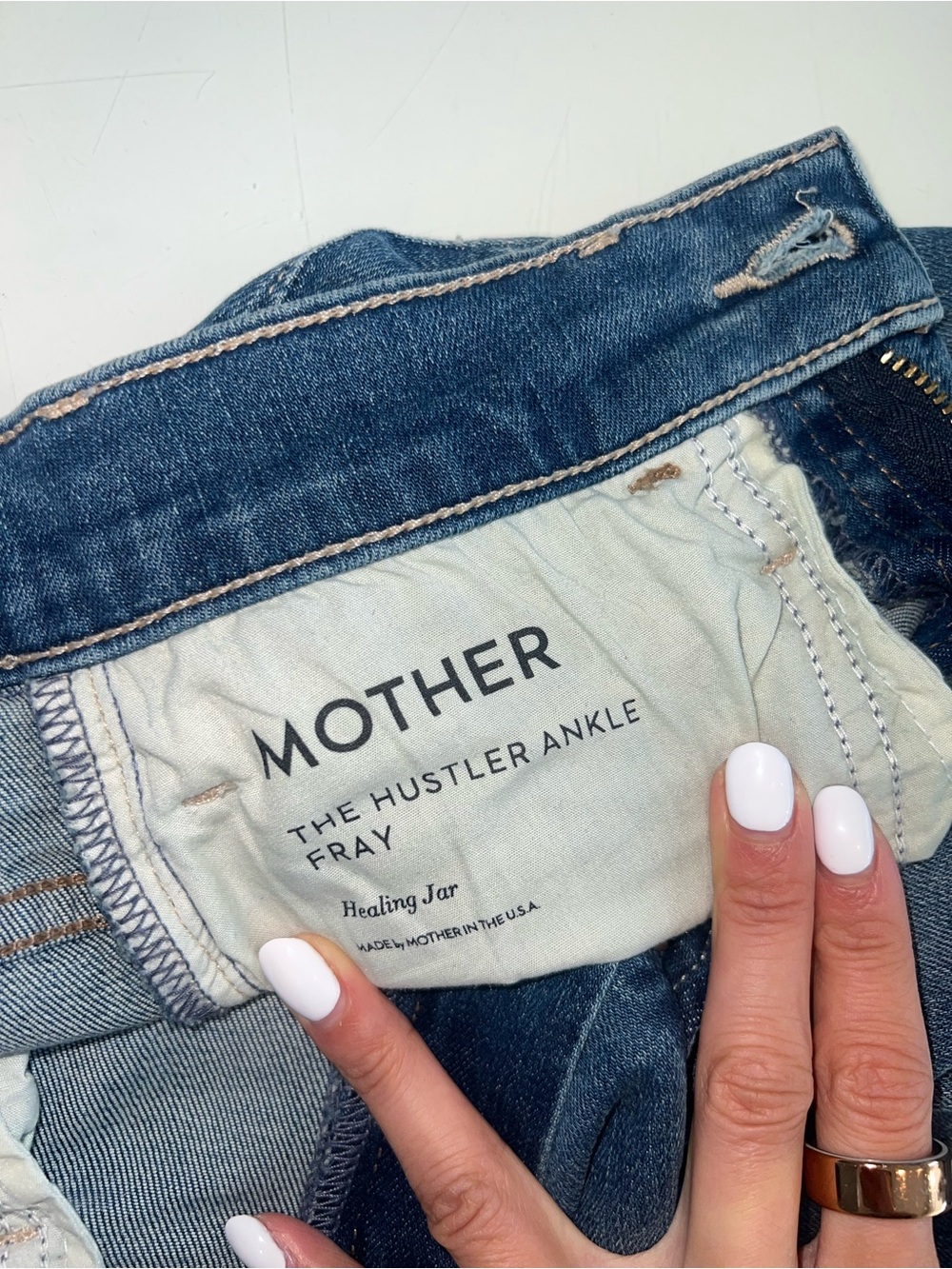MOTHER Women's Dark Blue Flare Jeans - Picture 6 of 11
